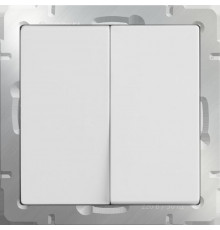 Выключатель 2-клавишный проходной WL01-SW-2G-2W (белый) 028646