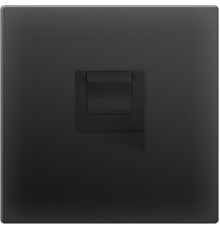 Розетка Ethernet RJ-45 WL08-RJ-45/W1181008 (черный матовый) 029859/051606