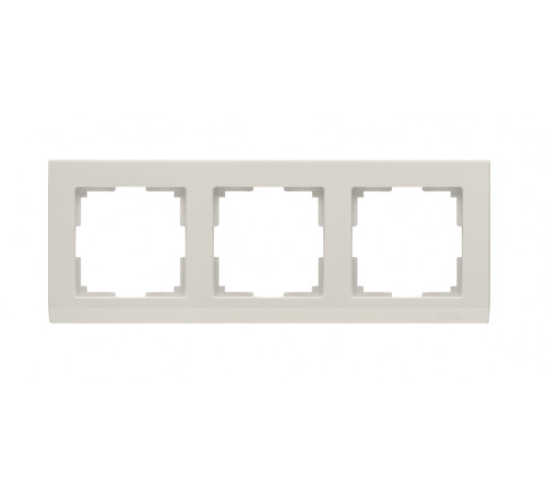 Рамка на 3 поста WL04-Frame-03-ivori/W0031803 (слоновая кость) Stark 028943/050910