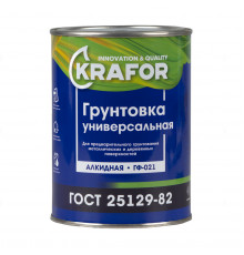 Грунт ГФ-021 серый 0,8кг KRAFOR