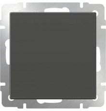 Выключатель 1-клавишный WL08-SW-1G/W1110008 (черный матовый) 029851