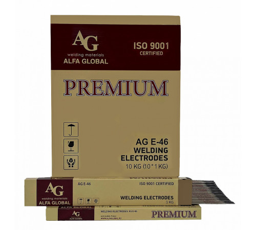 Электроды AG E-46 PREMIUM d=3.2/350 1 кг Электроды AG E-46 PREMIUM d=3.2/350 1 кг