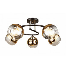 Люстра 1115/5PL E27*60W Gold/Black