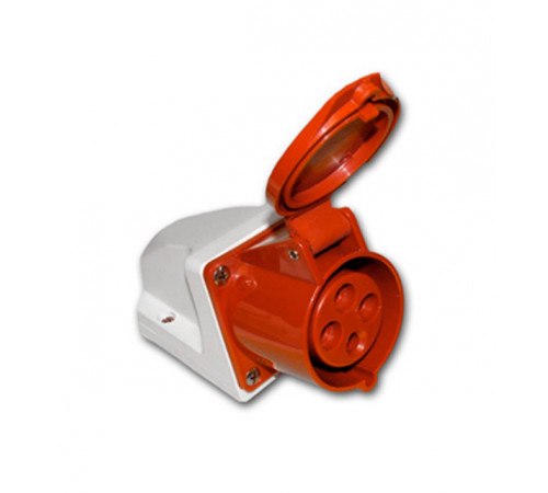 Розетка 124 стационарн. 3P-PE 32А 380В IP44