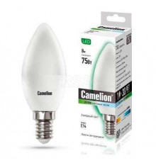 Лампа Camelion светод. свеча 8W E14 4500K LED8-C35/845/E14 12386