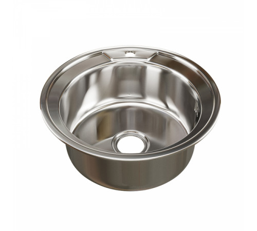 Мойка круг d 51  (0,6)  вып 3 1/2 MIXLINE 17 см с сифоном