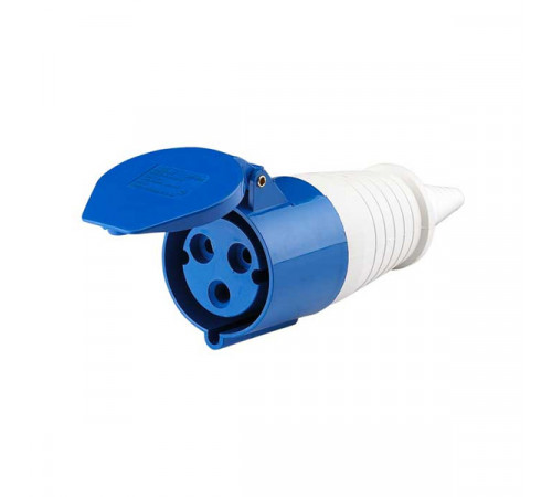 Розетка 213 переносная 2P-PE 16А 220В IP44