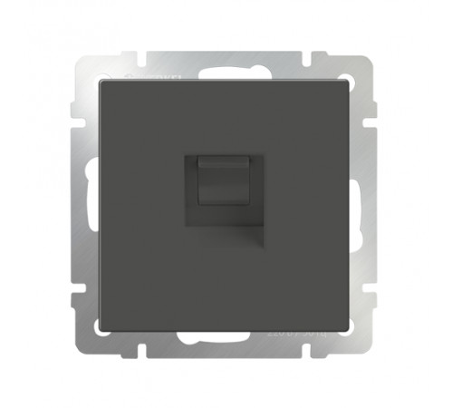 Телефонная розетка RJ-11/ WL07-RJ-11 (серо-коричневый)