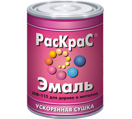 Эмаль ПФ-115 универс. шоколадная 0,9кг РАСКРАС СТОП