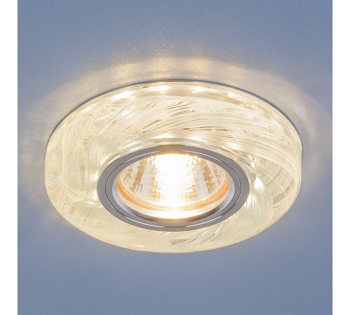 Светильник точечный  2191 MR16 LED прозрачный/голубой (CL/ВL)  СПЕЦЦЕНА