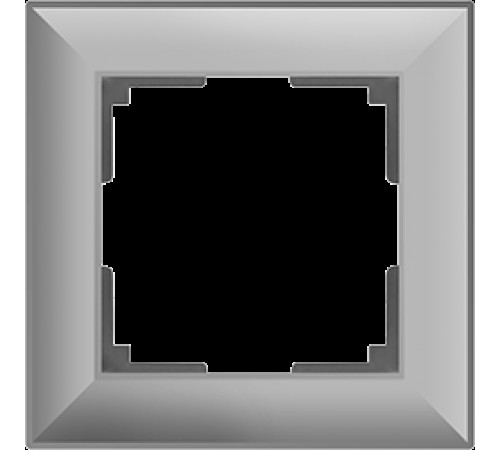 Рамка на 1 пост WL14-Frame-01 (серебряный) 038845 Fiore