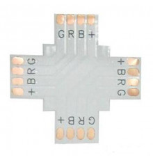 Соедин. плата X для зажим разъема 4-х конт 10мм SMD5050 SC41FXESB Ecola (440734)