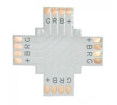 Соедин. плата X для зажим разъема 4-х конт 10мм SMD5050 SC41FXESB Ecola (440734) Соедин. плата X для зажим разъема 4-х конт 10мм SMD5050 SC41FXESB Ecola (440734)