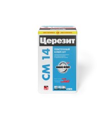 Клей для керамической плитки и керамогранита СМ14 EXTRA С2Т 25кг Церезит 1767954 (48)