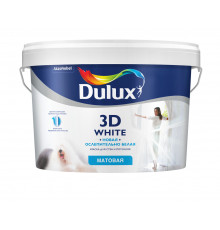 Краска Dulux воднодисперсионная 3D White Ослепительно белая матовая новая 2,5л