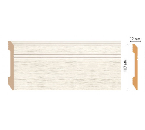 Плинтус Decomaster арт. D105-70 (107x12x2400 мм)