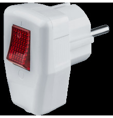 Вилка угловая 61 364 NCA-PL05-16A-ESC-WH с заземл. с выкл.бел. Navigator 61364