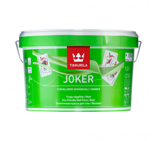 Краска Tikkurila воднодисперсионная Joker База А матовая 9 л