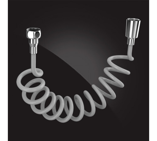 Душевой шланг Elghansa SHOWER HOSE SH060-Grey для гигиенической лейки, серый Душевой шланг Elghansa SHOWER HOSE SH060-Grey для гигиенической лейки, серый
