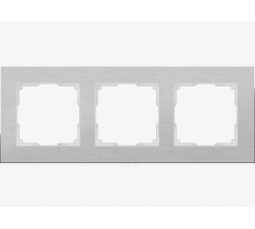 Рамка на 3 поста WL11-Frame-03 (алюминий) Aluminium