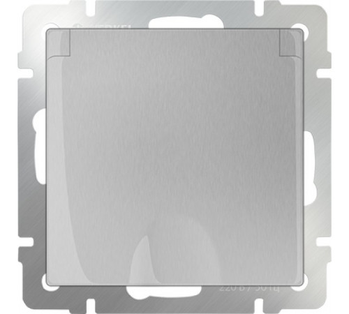 Выключатель 1-клавишный проходной WL06-SW-1G-2W/W1112006 (серебряный) 029821