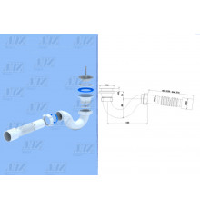 Сифон для душ. поддона 1 1/2