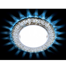 Светильник точечный  G315 GX53+3W LED COLD  хром/прозрачный (CL/CLD) СПЕЦЦЕНА