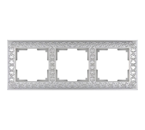 Рамка на 3 поста WL07-Frame-03 (жемчужный) Antik