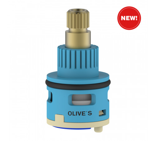Дивертор керамический OLIVES пластик OL DC22R20P
