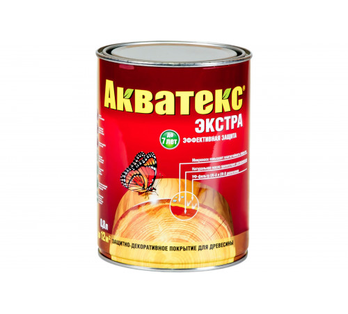 Акватекс защитно-декорат. покрытие ваниль 0,8л