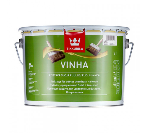 Антисептик Tikkurila водоразбавляемый Vinha кроющий полуматовый База А 9л