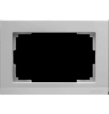 Рамка д/двойной розетки WL04-Frame-01-DBL/ (серебряный) 040286 Stark