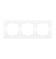 Рамка на 3 поста WL05-Frame-03- white (белый) Flock 028964
