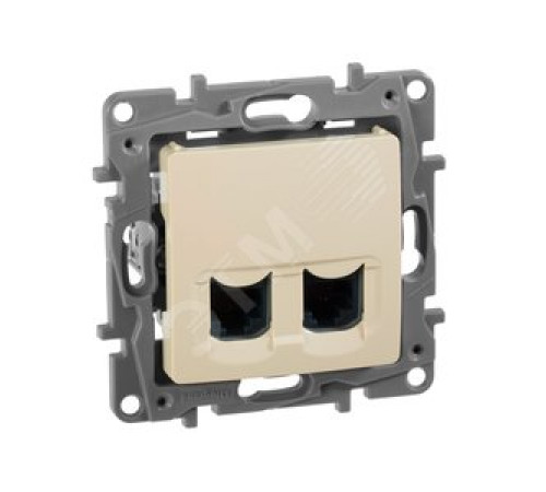 Розетка комп. RJ45 5кат. двойная слон. кость 672355