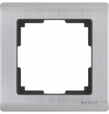 Рамка на 1 пост WL02-Frame-01 (глянцевый никель) Metallic 028859
