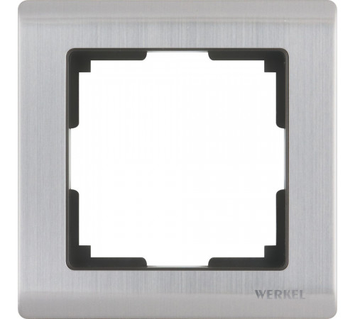 Рамка на 1 пост WL02-Frame-01 (глянцевый никель) Metallic 028859