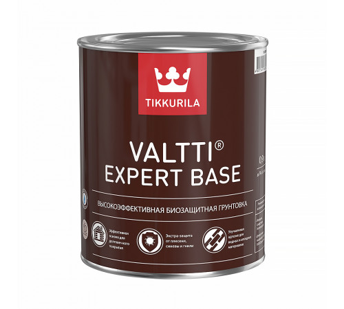 Антисептик-грунт Tikkurila Валти Эксперт Бейс, бесцветный 0,9л
