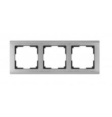 Рамка на 3 поста WL02-Frame-03 (глянцевый никель) Metallic 028861