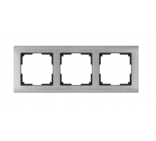 Рамка на 3 поста WL02-Frame-03 (глянцевый никель) Metallic 028861