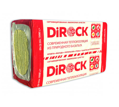 Утеплитель DiROCK Акустик пл.45 4x(1000*600*100)(2,4 м2,0,24м3) (12) СТОП