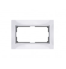 Рамка д/двойной розетки WL03-Frame-01-DBL- white/W0081901 (белый) 033481/051646 Snabb