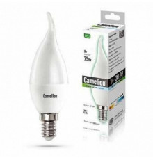 Лампа Camelion светод. свеча на ветру 8W E14 4500K LED5-CW35/845/E14 12388