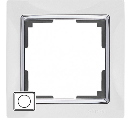 Рамка на 1 пост WL03-Frame-01- white (белый) Snabb 028880