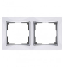 Рамка на 2 поста WL03-Frame-02- white (белый) Snabb 028881