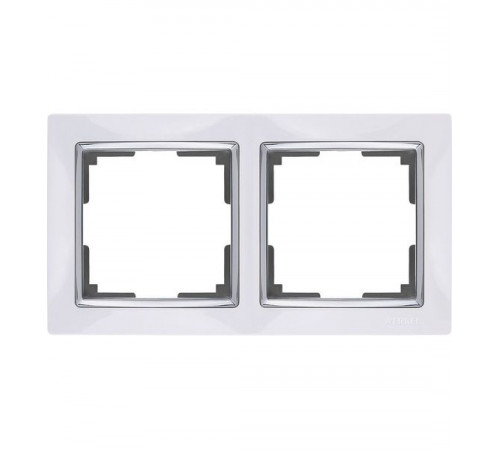 Рамка на 2 поста WL03-Frame-02- white (белый) Snabb 028881
