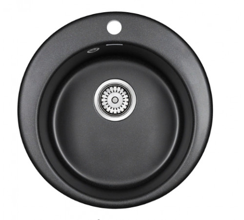 Мойка кварцевая GELEGEN PM404800-BLM,черный металлик D475мм Paulmark