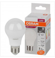 Лампа Osram светод. 7W E27 4000K 560Лм груша LED VANCE 4058075578760