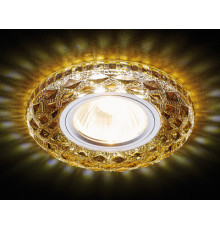 Светильник точечный S288 BK (LED WHITE) хром/агат MR16+3W СПЕЦЦЕНА
