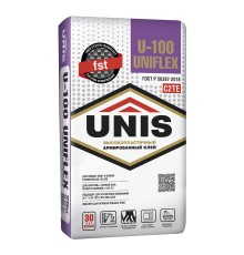 Клей эластичный UNIFLEX U-100 С2ТЕ 25 кг ЮНИС