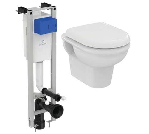 Инсталляция Ideal Standard X022601 с подв-м унитазом Exacto Rimless с сид.пл.закр.UV09001 СТОП Инсталляция Ideal Standard X022601 с подв-м унитазом Exacto Rimless с сид.пл.закр.UV09001 СТОП
